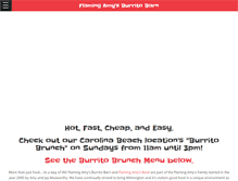 Tablet Screenshot of flamingamysburritobarn.com